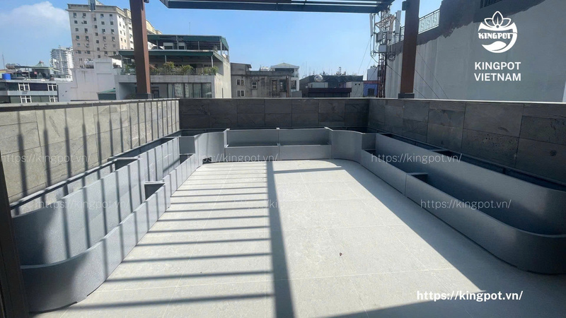 Chậu cong - Chậu Composite Kingpot -  Công Ty Cổ Phần Kingpot Việt Nam